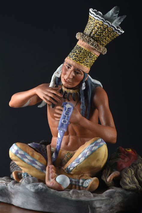 Cybis Porcelain "Iroquois-At the Council Fire" Figurine | EBTH