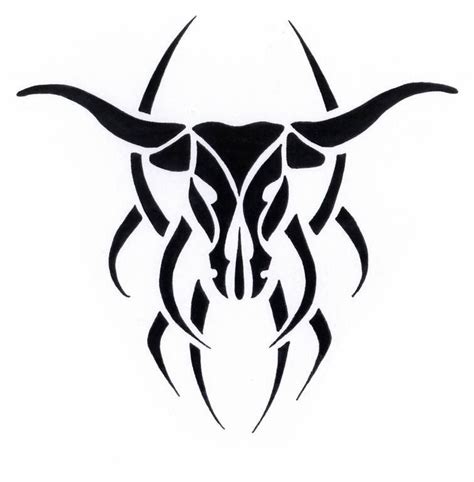 Taurus Tribal Stencil : Tattoo ontwerpen, printen en plakken | Bull tattoos ... : Repeat vector ...