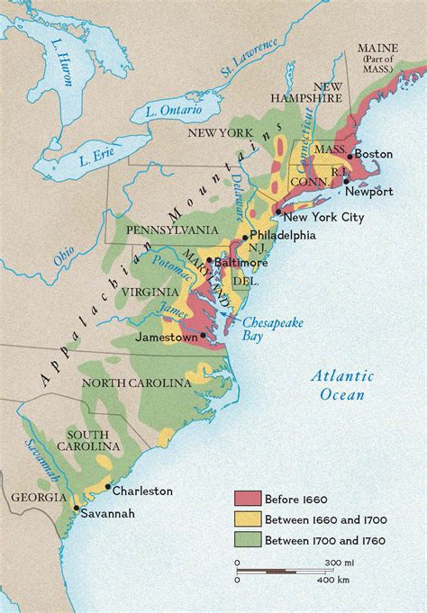 13 Colonies Regions