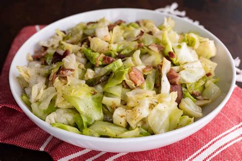 Southern Fried Cabbage with Bacon Recipe | Southern Plate