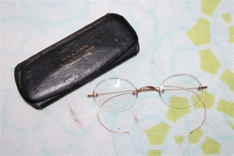 Antique Eyeglasses with Case