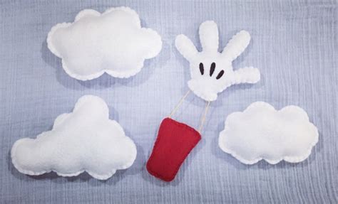 Mickey Mouse Clubhouse themed hot air balloon and clouds by Southern Lady Gifts | Catch My Party