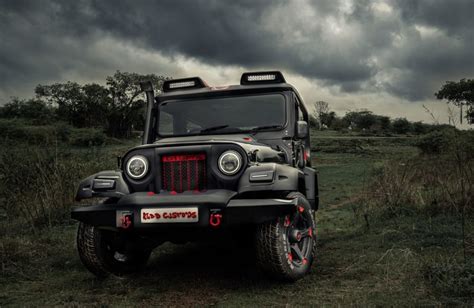 Modified Old-Gen Mahindra Thar ‘Black Hawk’ Looks Dapper