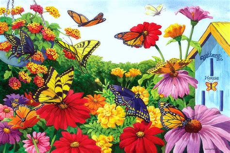 Butterfly Garden Wallpapers - Top Free Butterfly Garden Backgrounds - WallpaperAccess