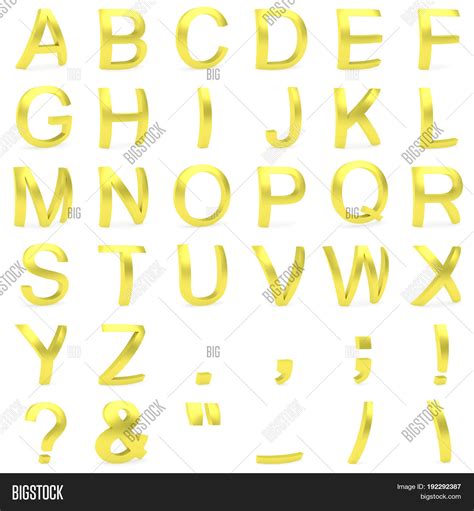 Golden Font Curved 3D Image & Photo (Free Trial) | Bigstock