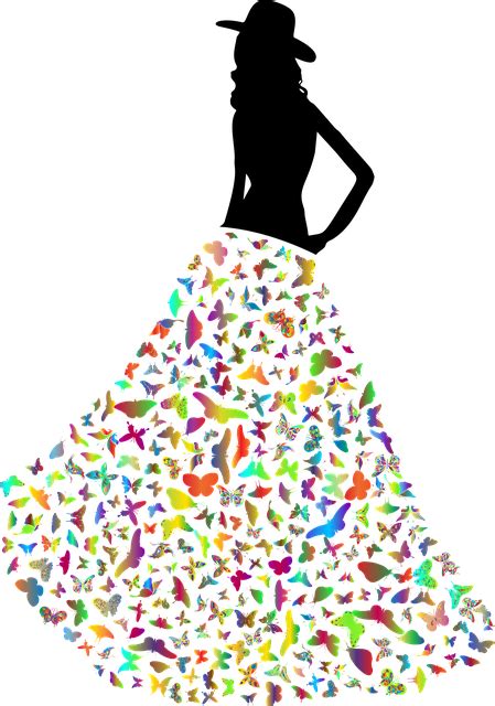 Download Woman, Butterfly, Dress. Royalty-Free Vector Graphic - Pixabay