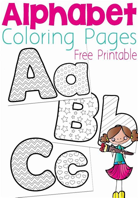 Printable Alphabet Coloring Pages | Viati Coloring Alphabet Crafts, Alphabet Preschool, Learning ...