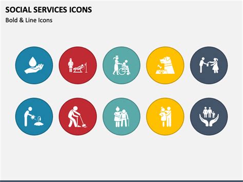 Social Services Icons for PowerPoint and Google Slides - PPT Slides