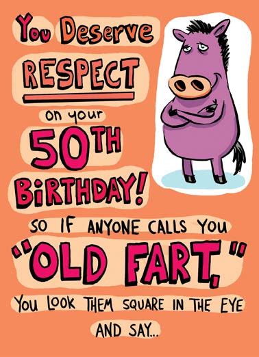 Printable 50th Birthday Cards Funny - Printable Cards