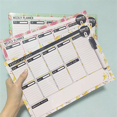 Typo magnetic weekly planner, Books & Stationery, Stationery on Carousell