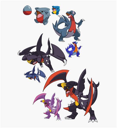 Shiny Gible Evolution, HD Png Download - kindpng