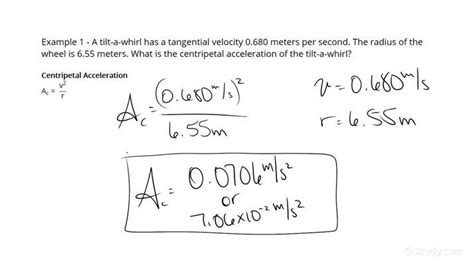 How to Calculate the Centripetal Acceleration of an Object Using Tangential Velocity | Physics ...