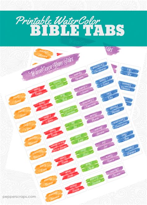 Printable Bible Tabs