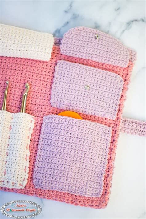 Best Free Crochet Hook Holder Pattern - Nicki's Homemade Crafts