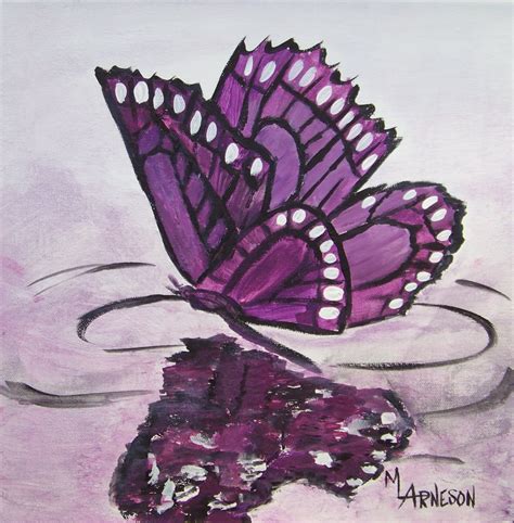 Daily Painters Of Colorado: "Butterfly Heart" Acrylic Painting by Colorado Artist Mary Arneson