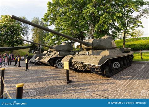 Kiev, Ukraine - May 09, 2016: Soviet Tanks an Exhibit of the Museum Editorial Photo - Image of ...