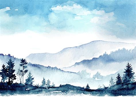 Landscape Watercolor, scenery art watercolor HD wallpaper | Pxfuel