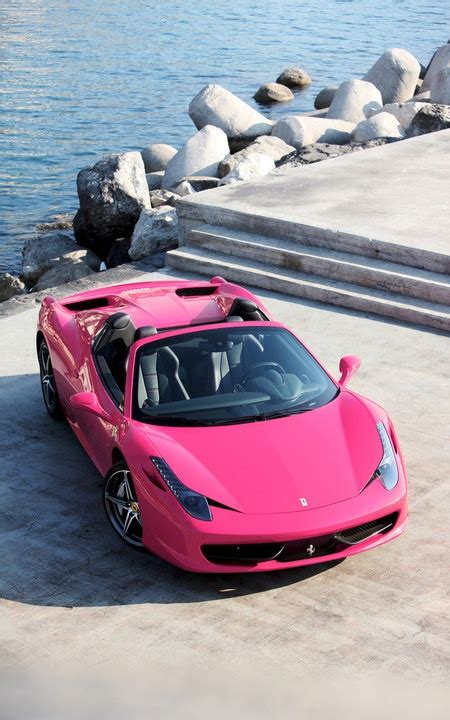 Girly Cars & Pink Cars Every Women Will Love!: Pink Ferrari 458