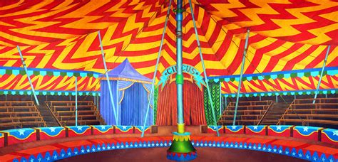 Circus Tent Interior Backdrop Rentals | TheatreWorld®