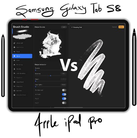 iPad Pro vs Samsung Galaxy Tab S8 comparison for Digital Artist