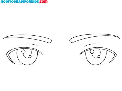 How to Draw Anime Boy Eyes - Easy Drawing Tutorial For Kids