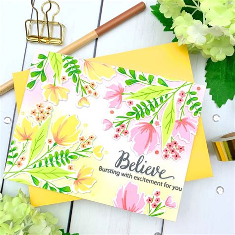 Modern Layered Floral stamp set in 2020 | Paper craft projects, Card making, Greeting cards handmade