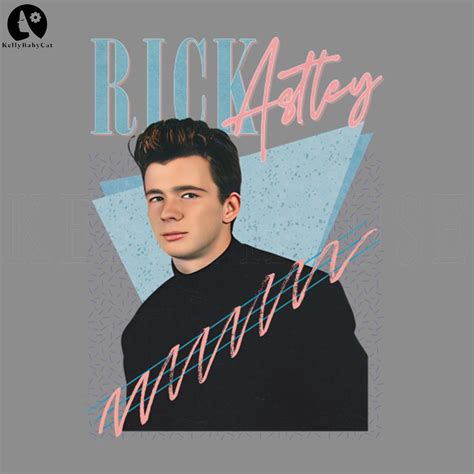 Rick Astley 80s Aesthetic Fan Design PNG, Digital Download | Inspire Uplift