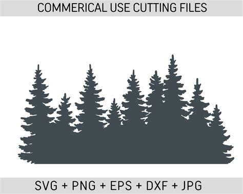 Painting Stencils, Tree Stencil, Pine Tree Silhouette, Silhouette Art, Stencil Patterns, Stencil ...