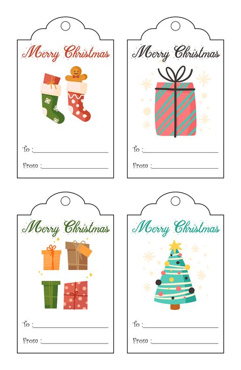 Printable Gift Tag Template Free