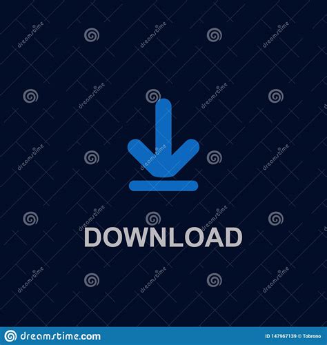 Button Download Vector Template Design Illustration Stock Illustration - Illustration of browser ...