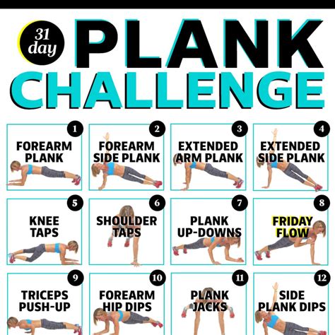 Plank Challenge Printable