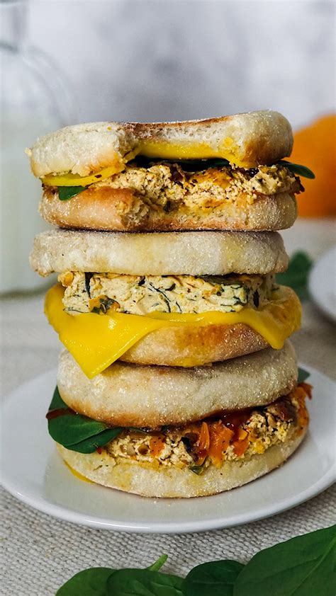 3 Make Ahead Breakfast Sandwiches - Nikki Vegan