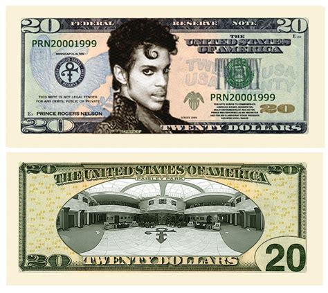 Limited Edition Prince $20.00 Novelty Twenty Dollar Bill – American Art Classics