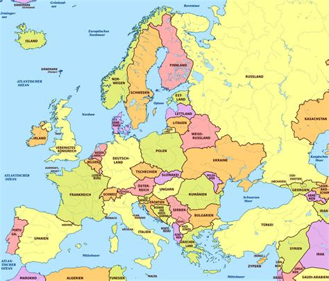 Map Europe Eu – Topographic Map of Usa with States