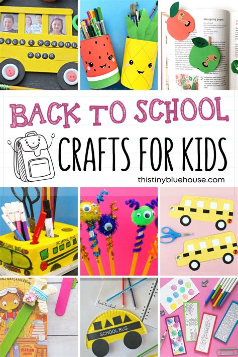 75+ Best Adorable Back To School Crafts For Kids - This Tiny Blue House