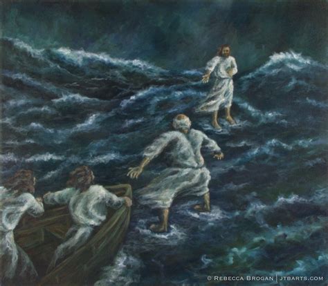 Walk by Faith (Jesus and Peter Walking on Water) – EB1 – John The Baptist Artworks