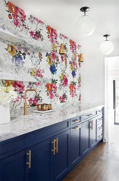 Unique Decor Ideas: Functional Kitchen Wallpaper Ideas - The Crazy Craft Lady