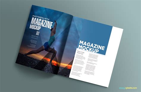 17 Open Magazine Mockups | ZippyPixels