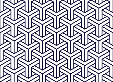 Abstract Geometric 3D Seamless Pattern