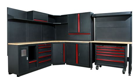 Garage combination tool cabinet and storage tools trolley