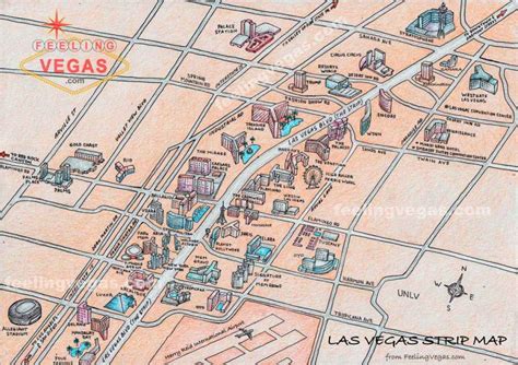 Las Vegas Strip Map 2023: (Casino Hotel Map | Printable PDF) - FeelingVegas