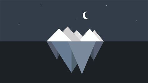 850x550 Iceberg Minimalist 850x550 Resolution Wallpaper, HD Minimalist 4K Wallpapers, Images ...