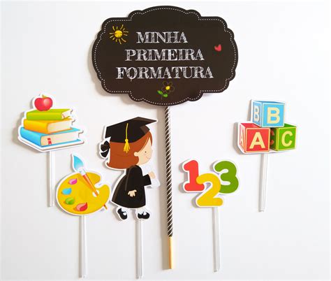 Total 94+ imagem topo de bolo formatura infantil - br.thptnganamst.edu.vn