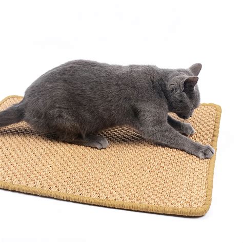 Large Size Sisal Cat Scratcher Board Scratching Post Mat Toy for Catnip Tower Climbing Tree Pad ...