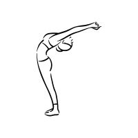 ardha chakrasana yoga pose Icon - Free PNG & SVG 1985846 - Noun Project