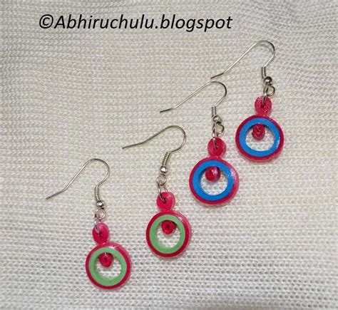 Abhiruchulu: Paper Quilling Earrings