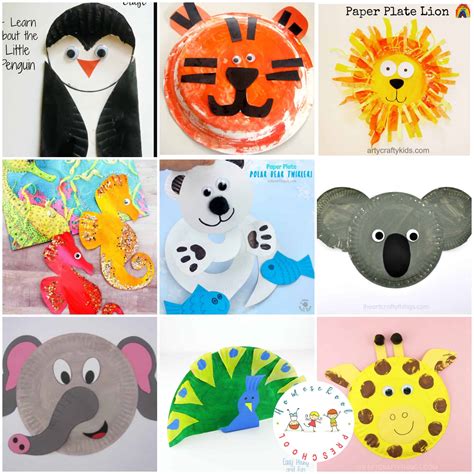 Easy Paper Plate Crafts Animals - Gwerh