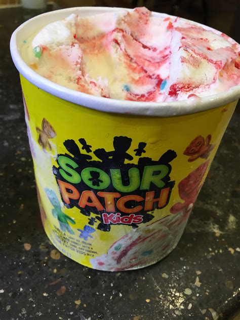 Sour Patch Kids Ice Cream: Surprisingly not that bad : snacking