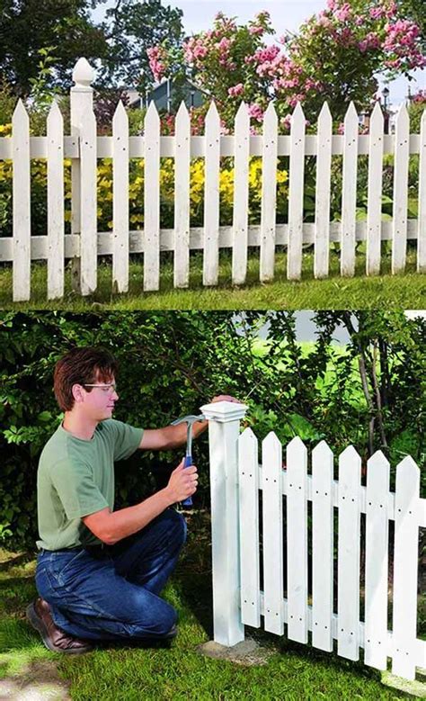 DIY Classic White Picket Fence — Homebnc