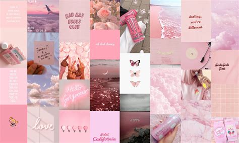 Pastel Pink Aesthetic Collage Wallpaper Laptop : Aesthetic collage wallpaper pink bratz ...